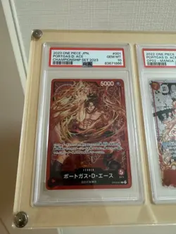PSA 10 One Piece Portgas D Ace OP02-013 Manga & Ace Alt Art & Fire Fist Set of 4 - Image 4