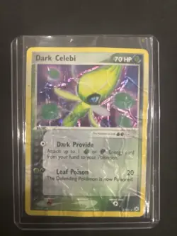 Dark Celebi 4/101 2004 EX Hidden Legends Pokemon Card Holo Rare - DMG READ DESC - Image 3