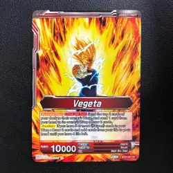 Dragon Ball Super Card Game TCG History of Z BT27-001 SLR Vegeta/SSB Vegeta - Image 2