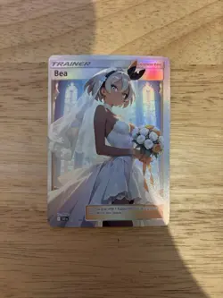 Pokemon Bea Wedding Bride Waifu Card - Near Mint - Image 1