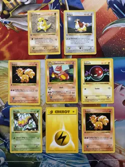 Vintage Pokemon Card Lot WOTC First Edition Shadowless Charmeleon Vulpix - Image 1