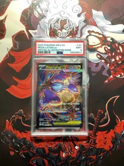 Mega Latias ex SIR 181/132 Pokemon Card Mega Evolutions PSA 9 - Image 1