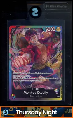2024 ONE PIECE PROMO CARD: #OP-PR MONKEY.D.LUFFY LEADER (SEALED BATTLE 2024) - Image 1