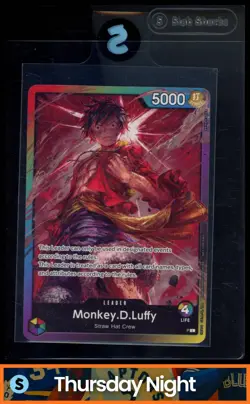 2023 ONE PIECE PROMO CARD LEADER PACK: #OP-PR MONKEY.D.LUFFY SEALED BATTLE 2023 - Image 1