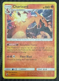 Charizard 3/70 NON HOLO Rare Dragon Majesty Pokemon Card - Image 2