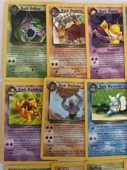 15 LP MP+ ROCKET lot Dark, Rare, uncommon, first 1st edition cards 1999 2000 - Image 2