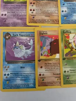 15 LP MP+ ROCKET lot Dark, Rare, uncommon, first 1st edition cards 1999 2000 - Image 4