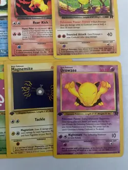 15 LP MP+ ROCKET lot Dark, Rare, uncommon, first 1st edition cards 1999 2000 - Image 5