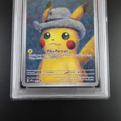 PSA 9 Pikachu with Grey Felt Hat SVP 085 Pokemon Van Gogh Graded Card - Image 3
