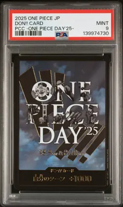 2025 ONE PIECE JPN PREMIUM CARD COLLECTION ONE PIECE DAY'25 DON!! CARD PSA 9 - Image 1