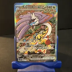 Pokemon TCG Raging Bolt EX Prismatic Evolutions SIR Holo Card 166/131 - Image 1