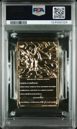 1999 BURGER KING POKEMON GOLD CARDS CHARIZARD PSA 8 - Image 2