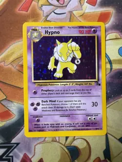 NM Hypno 8/62 Fossil Holo Rare Pokemon Card - Image 1