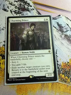 Magic The Gathering MTG CHARMING PRINCE Throne of Eldraine NM Near Mint - Image 1