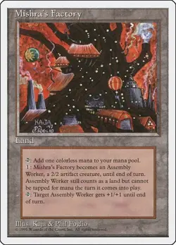 Magic The Gathering MTG MISHRA'S FACTORY Fourth Edition NM Near Mint - Image 1
