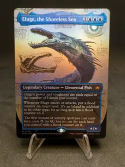 Eluge, the Shoreless Sea (Borderless) Bloomburrow Foil NM - Image 1