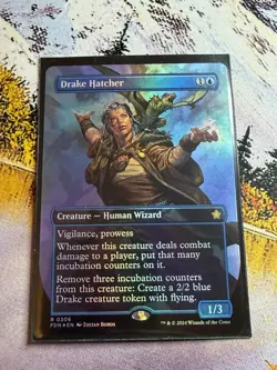 Drake Hatcher *** Borderless FOIL *** - MTG FDN Foundations - NM/MINT - Image 1