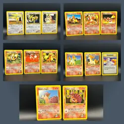 Blaine's Pokemon - Gym Heroes 14 Card Lot (Charmander Charmeleon Vulpix Doduo..) - Image 1