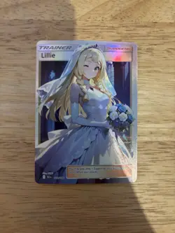 Pokemon Lillie Wedding Bride Waifu Card - Near Mint - Image 1