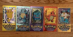 Topps pokemon tv animation series I complete empty tin set w/matching jumbo card - Image 2