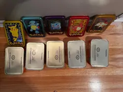 Topps pokemon tv animation series I complete empty tin set w/matching jumbo card - Image 3