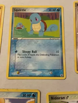 Pokemon Fire Red and Leaf Green 2004 vintage e-card Nintendo wotc squirtle - Image 3