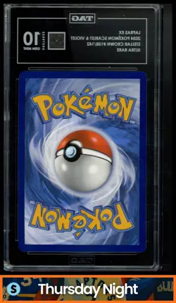 2024 POKEMON SV STELLAR CROWN - SCR EN #158/142 LAPRAS EX TAG 10 - Image 2