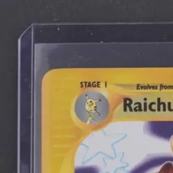 2002 POKEMON EXPEDITION SET #61/165 RAICHU REVERSE HOLO RARE - Image 3