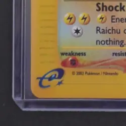 2002 POKEMON EXPEDITION SET #61/165 RAICHU REVERSE HOLO RARE - Image 4
