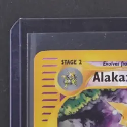 2002 POKEMON EXPEDITION SET #33/165 ALAKAZAM REVERSE HOLO RARE - Image 3