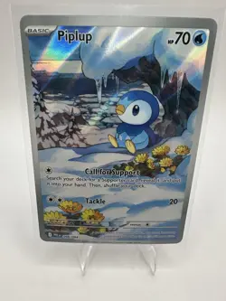 Pokemon TCG - Piplup Illustration Rare - Phantasmal Flames 98/94 NM - Image 1