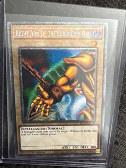Yugioh! Right Arm of the Forbidden One - BLCR-EN104 - Starlight Rare - 1st Ed NM - Image 2