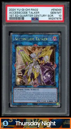 2024 YU-GI-OH! RARITY COLLECTION II ENGLISH ACCESSCODE TALKER QCR PSA 10 - Image 1