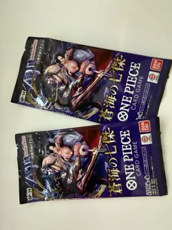 Lot Of 2 One Piece OP-14 The Azure Sea's Seven Booster Pack Japanese - Image 1