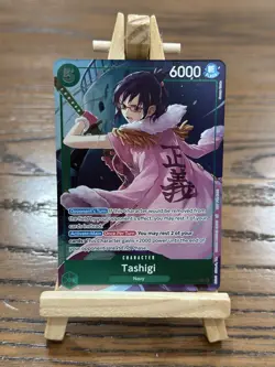 One Piece The Azure Sea's Seven Dash Pack Promo Tashigi OP14 029 R Foil op-14 - Image 1