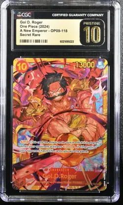 2024 ONE PIECE ENGLISH A NEW EMPEROR GOL D. ROGER OP09-118 SEC CGC 10 PRISTINE - Image 1