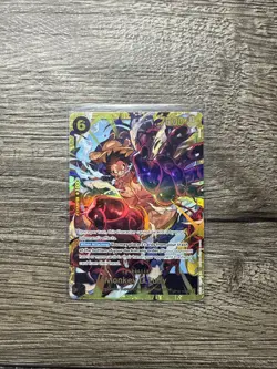 One Piece CCG: Monkey.D.Luffy OP10-118 SEC Royal Blood English Holo Foil NM Card - Image 1