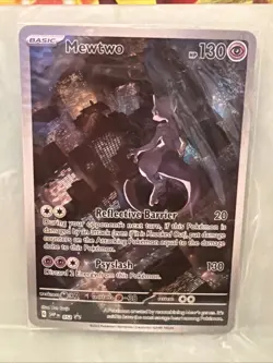 MEWTWO SVP 052 Scarlet Violet 151 Promo Illustration Rare Pokemon Card SEALED - Image 1
