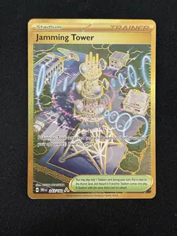 Pokemon TCG Destined Rivals Jamming Tower Hyper Rare Card 243/182 NM/M Condition - Image 1