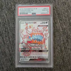 PSA10 Guzzlord GX SV71/SV94 Hidden Fates Shiny Vault Holo Pokemon Card - Image 1