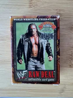 WWF Raw Deal Survivor Series Triple H Starter Deck Cards w Box Rulebook - Image 2