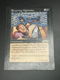 Recurring Nightmare 72/143 Exodus MTG Card 1998 - Image 1