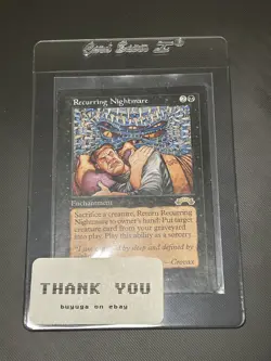 Recurring Nightmare 72/143 Exodus MTG Card 1998 - Image 3