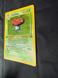 1st Edition Vileplume 15/64 Jungle 1999 Holo Rare WOTC Pokemon Card TCG MP - Image 4