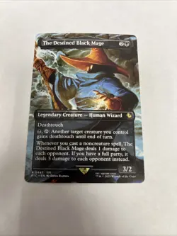 The Destined Black Mage Borderless Nonfoil Card #0447 MTG LP - Image 1