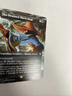 The Destined Black Mage Borderless Nonfoil Card #0447 MTG LP - Image 2