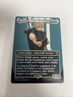 Cloud Midgar Mercenary Borderless Nonfoil Card #0375 MTG - Image 1