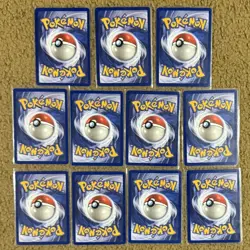 1st Edition Fossil Pokemon Cards 11 Total Lot Uncommon And Common - Image 2