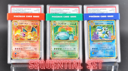 PSA 10 Charizard Venusaur Blastoise 25th SEQ set 2021 Japanese Pokemon Card - Image 1