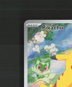 Pikachu SVP088 Scarlet & Violet Full Art Black Star Promo Holo Pokemon Card NM - Image 3